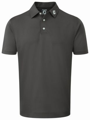 FJ polo stretch pique solid charcoal