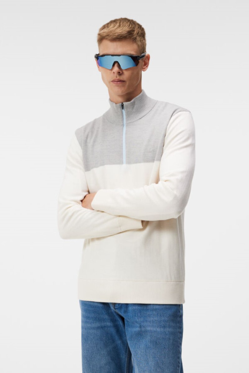J.Lindeberg sweater windbreaker jeff white