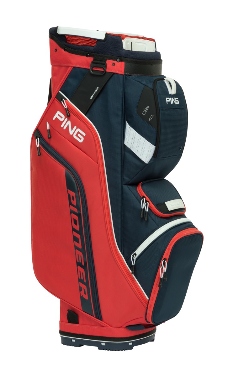 Ping cartbag pioneer red navy white