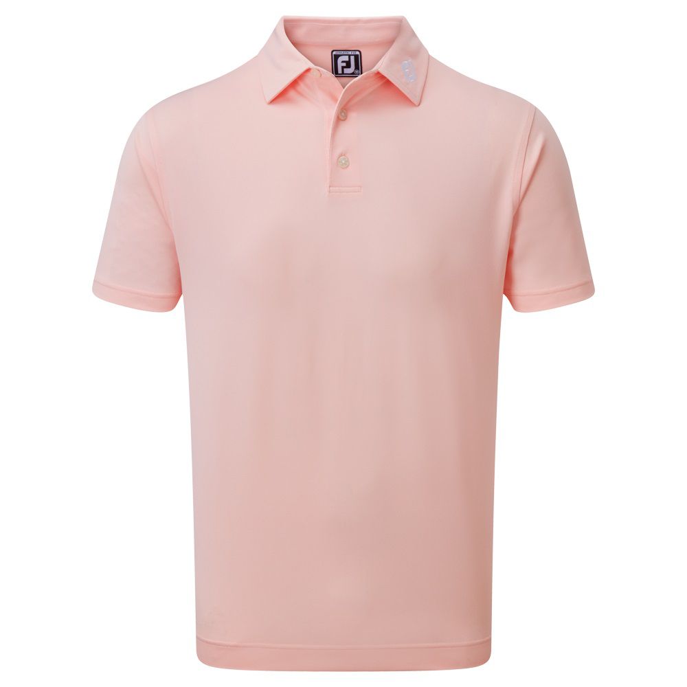 fj polo stretch pique solid pink s