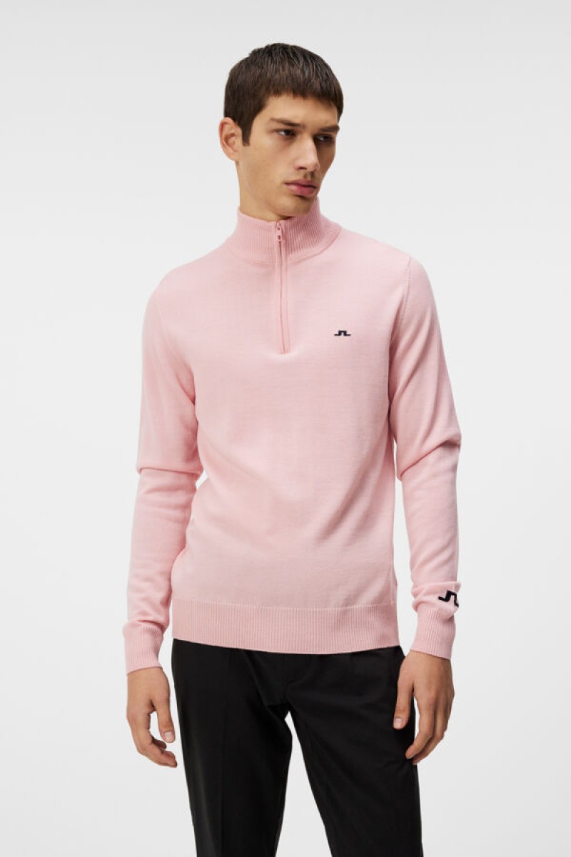 J.Lindeberg sweater kian zipped powder pink