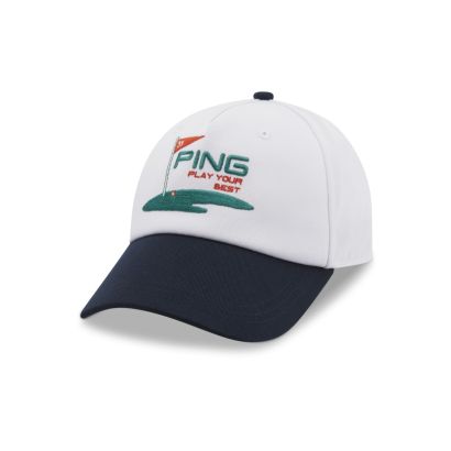 Ping cap retro jet white navy
